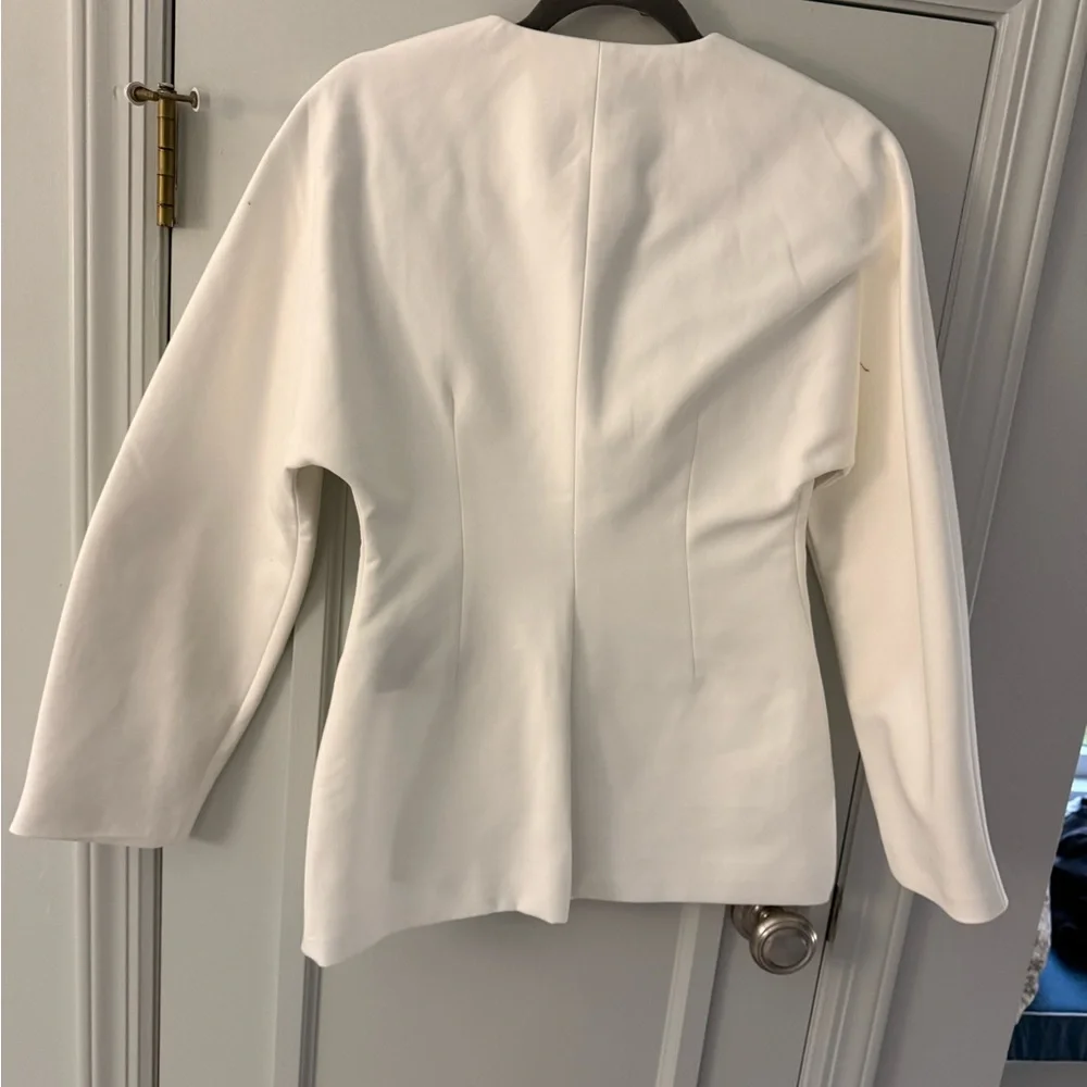 Zara Classic White Blazer S - Picture 6 of 9